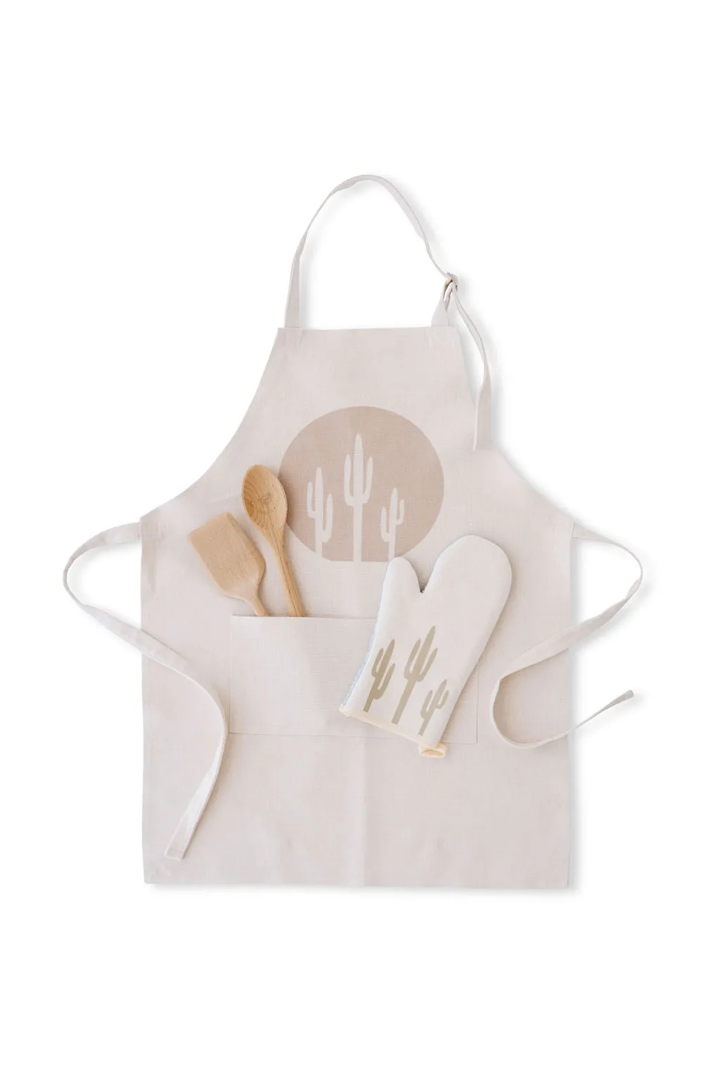 Taupe Saguaro Apron, College Student Gift, Mother's Day Gift,Christmas Gift
