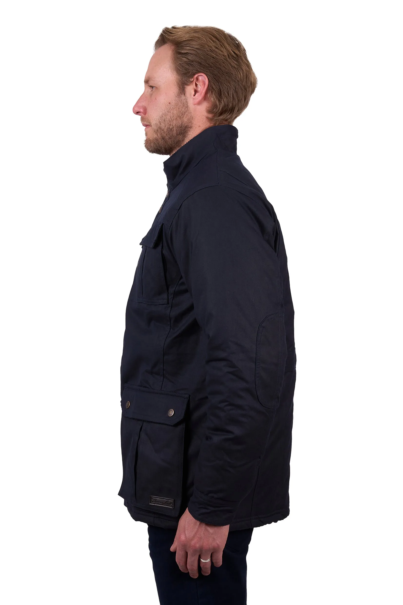 TCP1712408 Thomas Cook Men's Tarcutta Oilskin Jacket Dark Navy