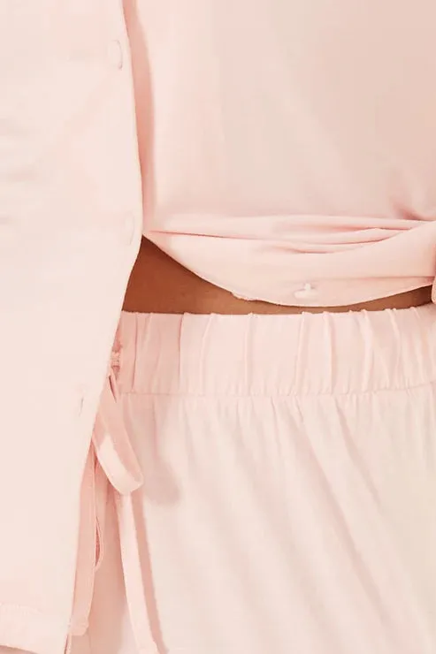 Tessa Bamboo Long PJ Set - Pink