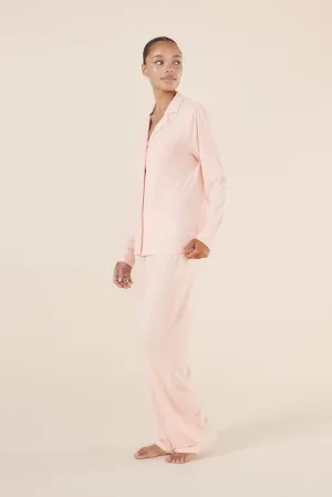 Tessa Bamboo Long PJ Set - Pink