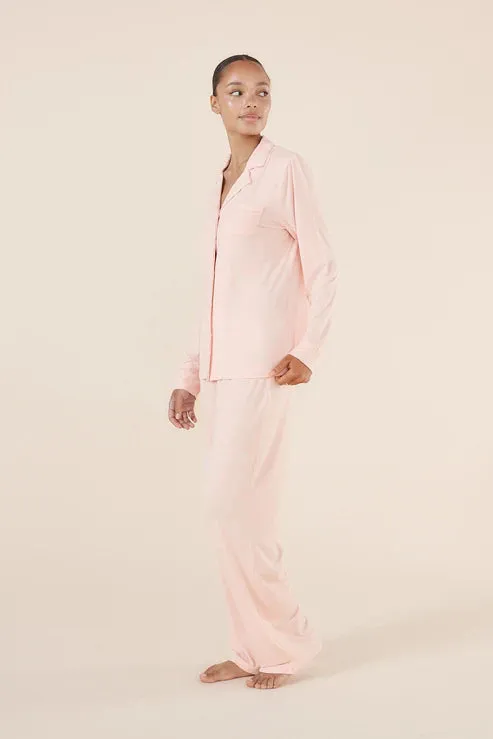 Tessa Bamboo Long PJ Set - Pink