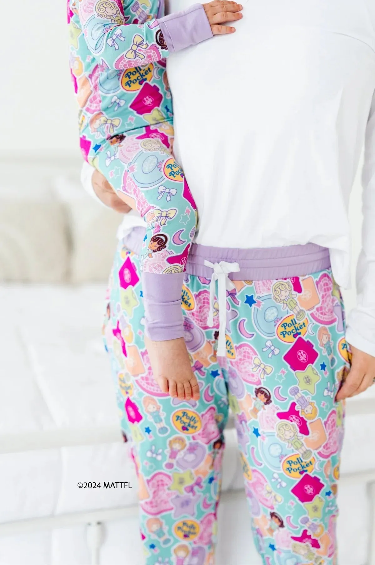 The Sleepy Sloth Polly Pocket Tiny is Mighty  Print Women's Sleepy Pants Pajama Bottoms