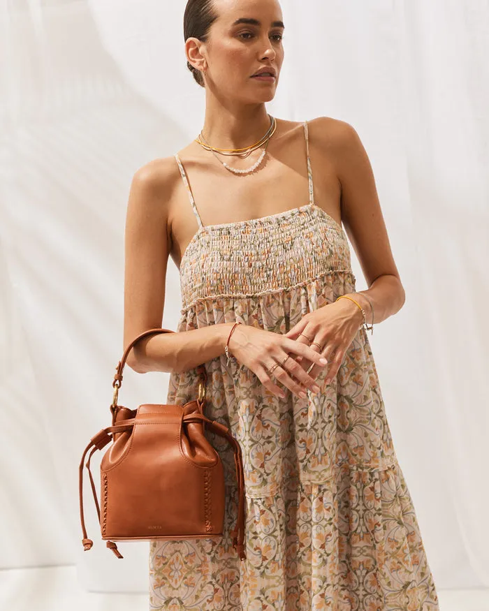 THE SOLETO TULIP BAG IN COGNAC