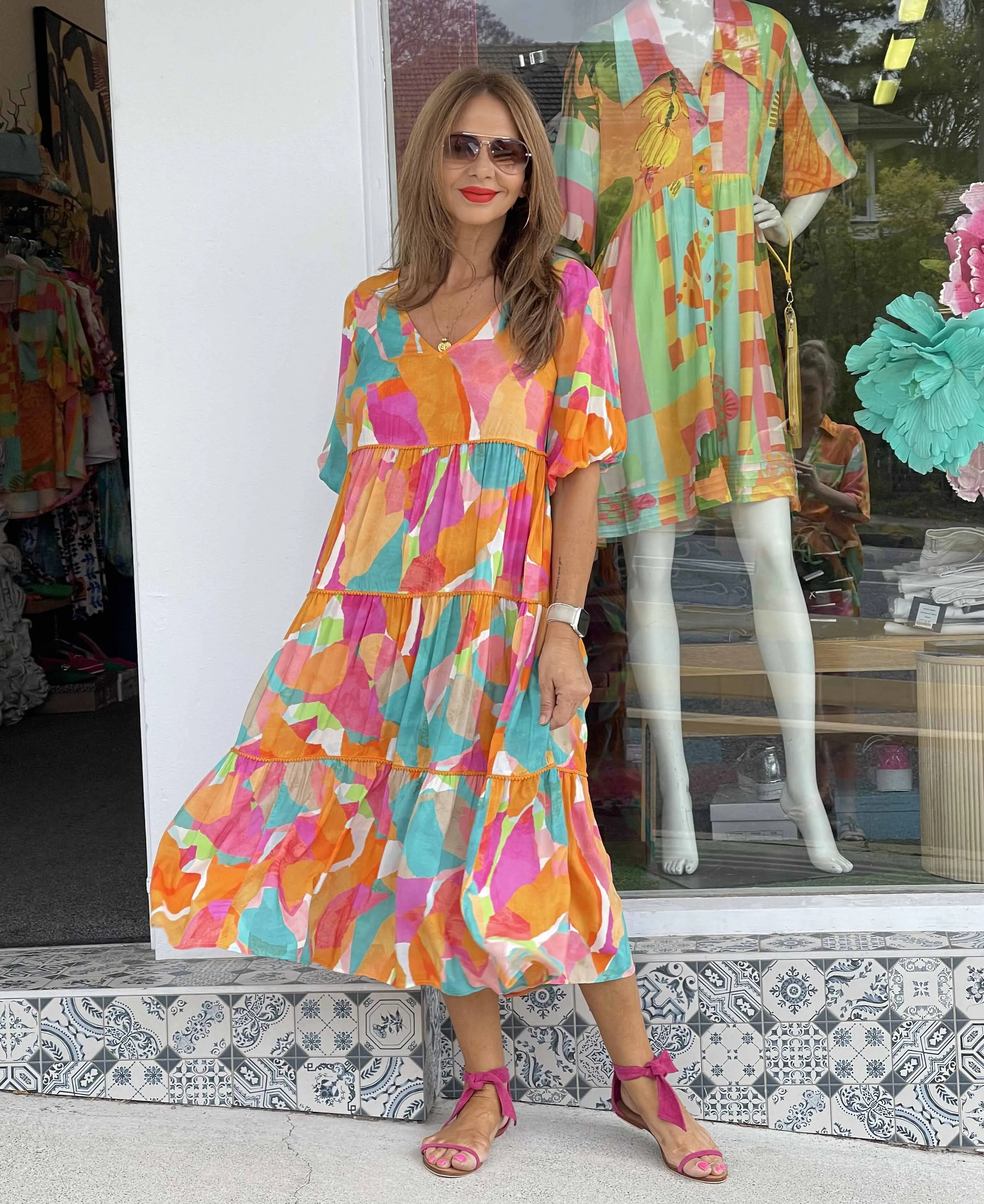 Tropicana Tiered Maxi Dress