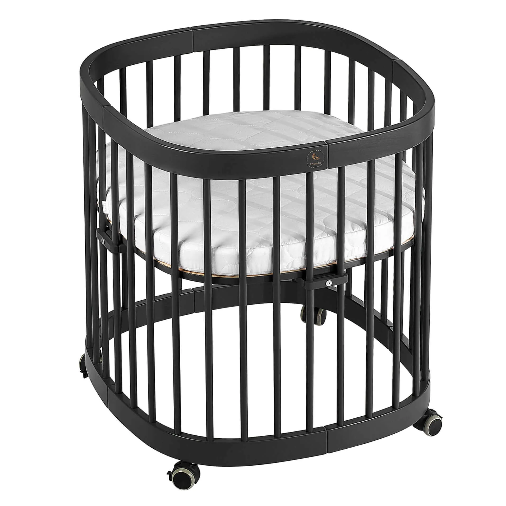 Tweeto 7 in 1 Baby Cot Gray Multifunctional