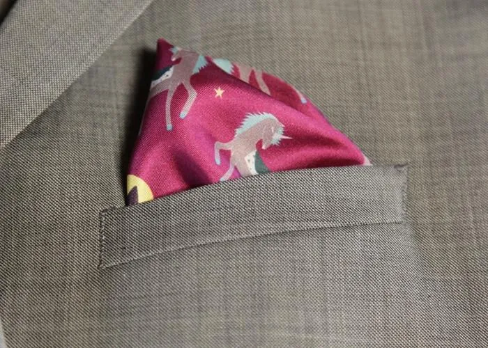 Unicorn Pocket Square
