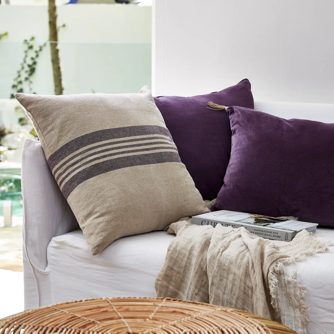 Urban Oasis Melua Throw Blanket Oyster
