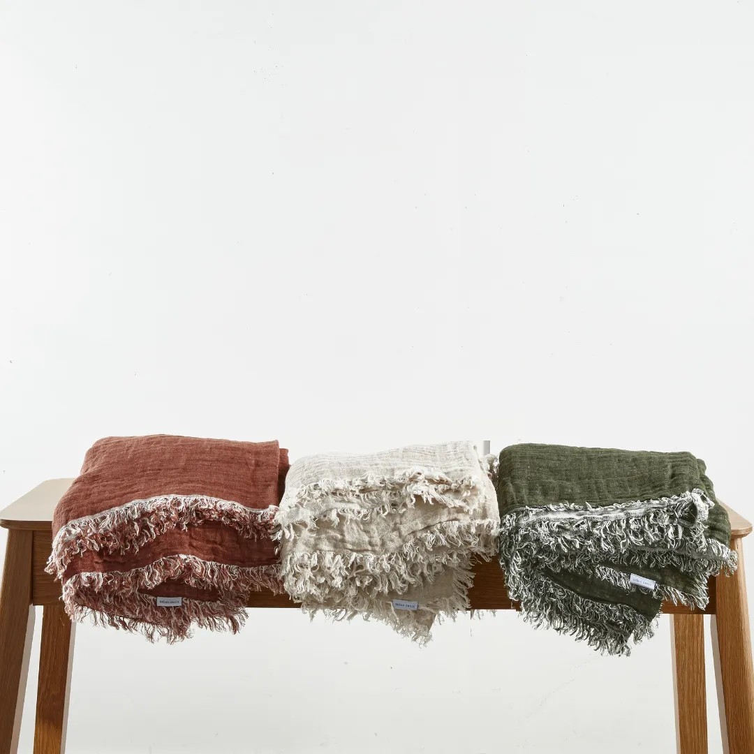 Urban Oasis Melua Throw Blanket Oyster