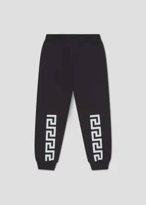Versace Black Greca Sweatpants