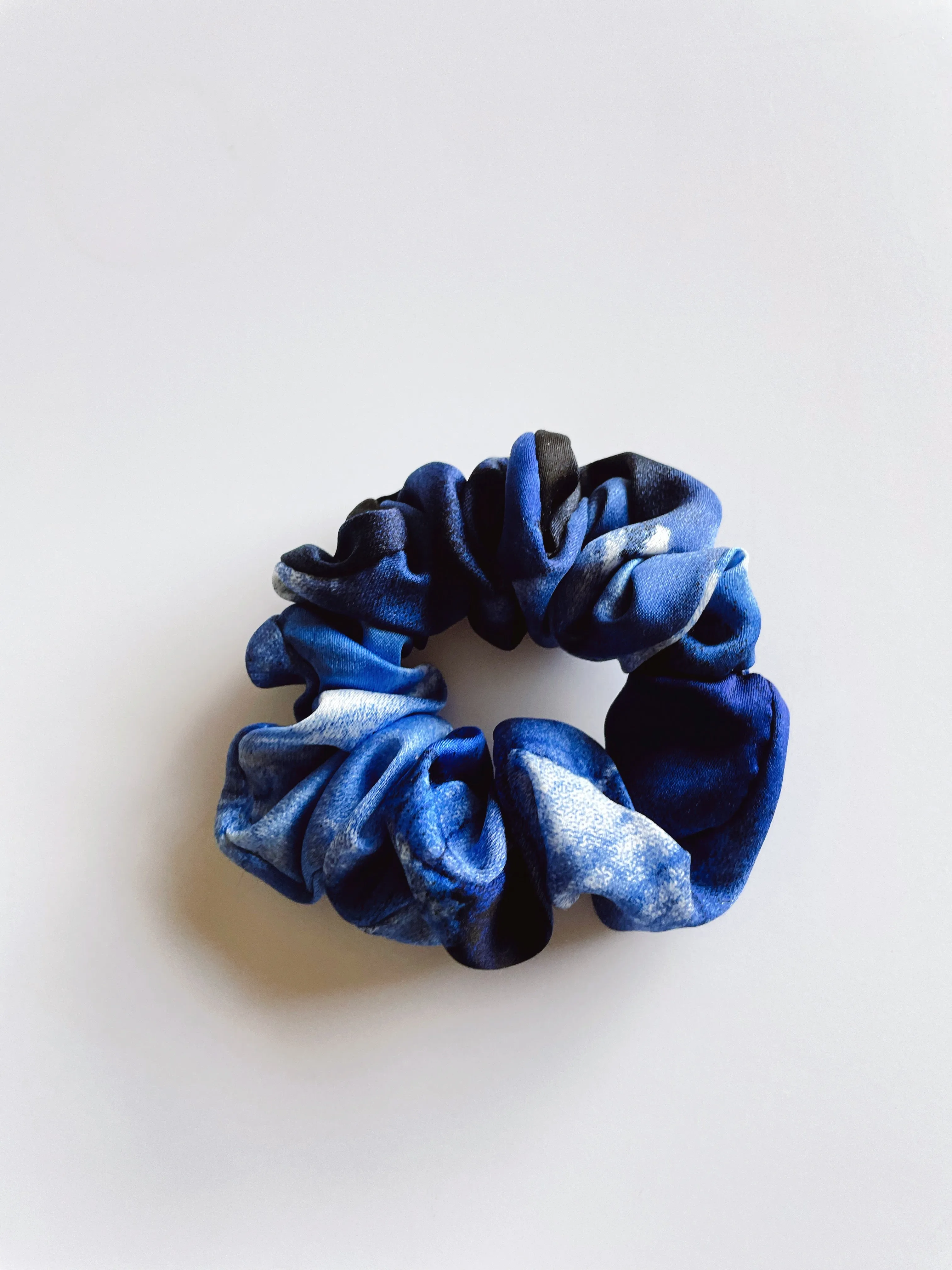 Vintage Silk Scarf Hair Scrunchie