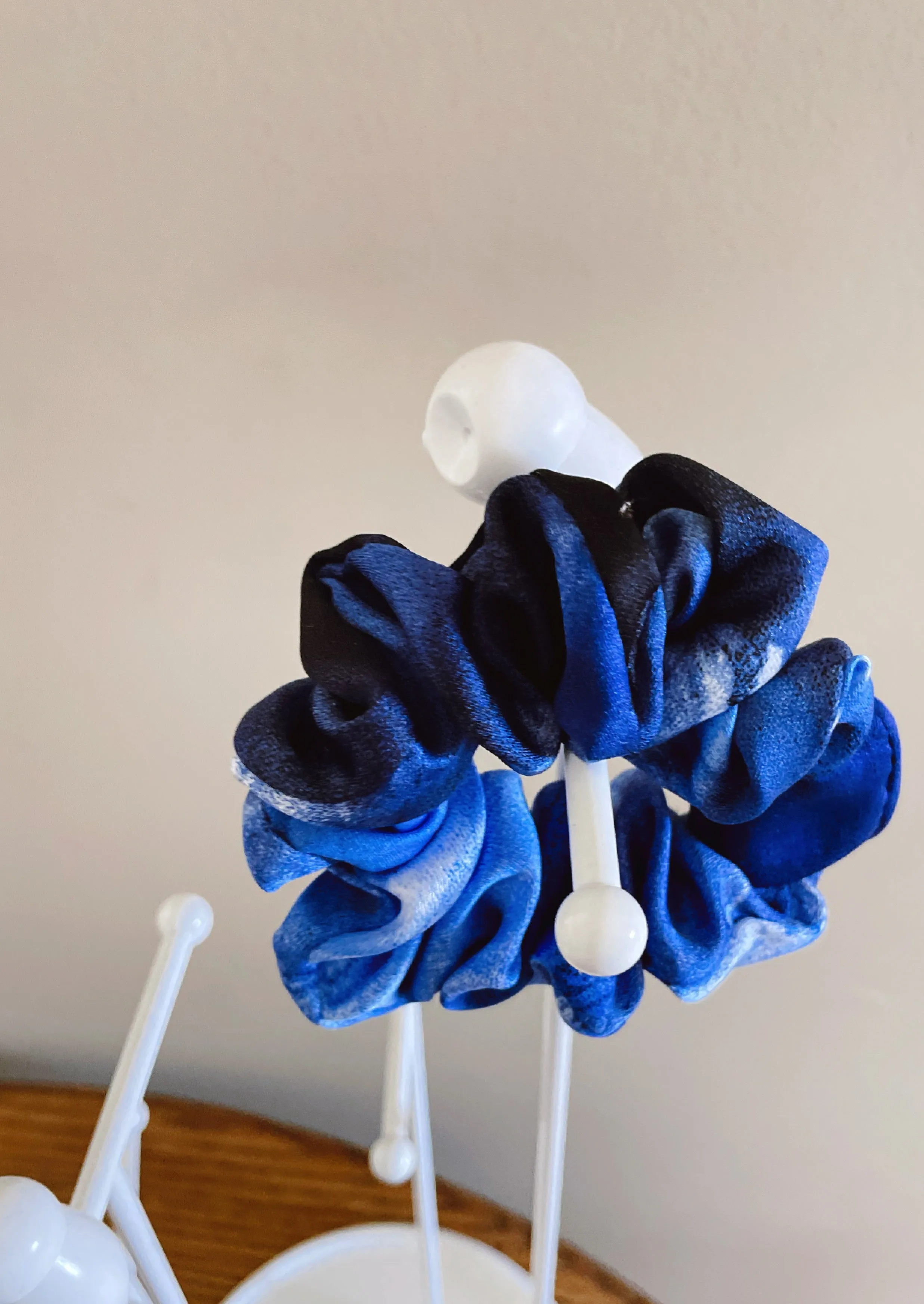 Vintage Silk Scarf Hair Scrunchie