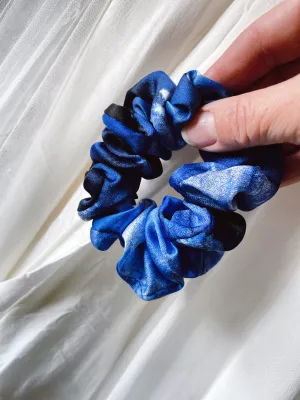 Vintage Silk Scarf Hair Scrunchie