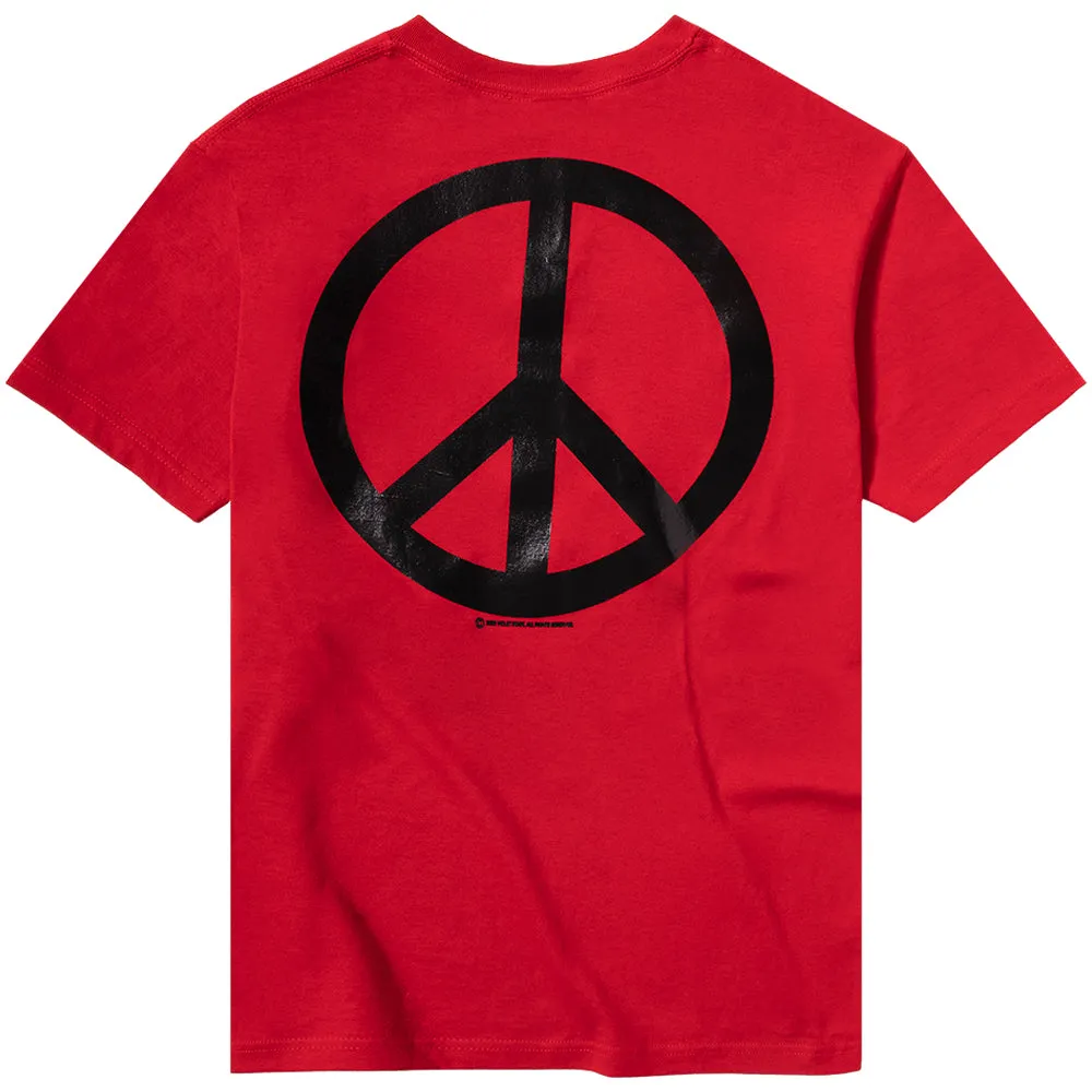 Violet Peace Tee Red