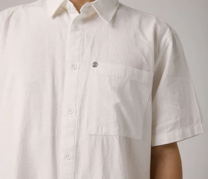 VIVIAN VINE SS SHIRT - WHITE