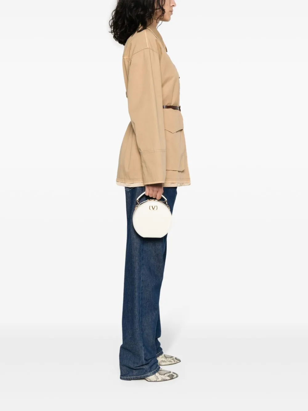Vlogo signature leather mini bag