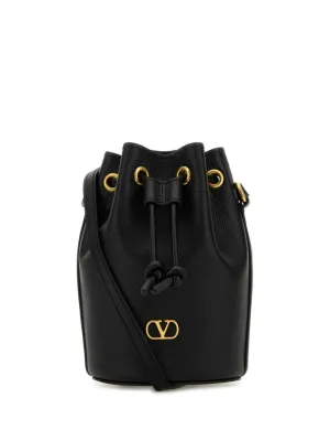 Vlogo signature mini leather bucket bag