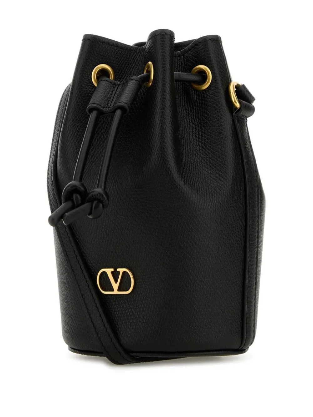 Vlogo signature mini leather bucket bag