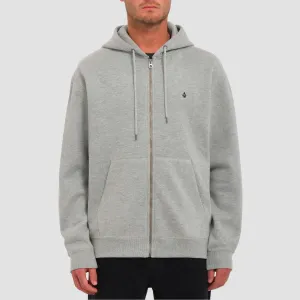 Volcom Single Stone Zip Hoodie Heather Grey