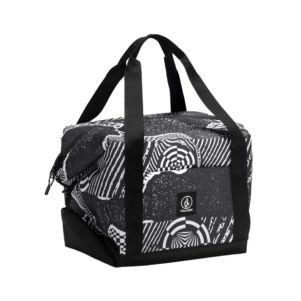 VOLCOM VENTURE 12 CAN COOLER PACK - BLACK/WHITE