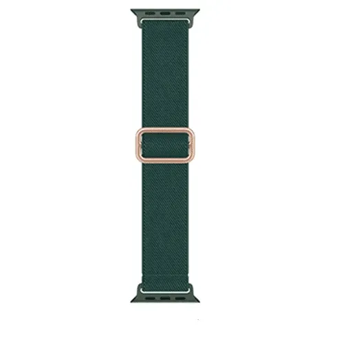 Watch Bands - Soft Nylon Elastic Braided Strap -Apple Compatible