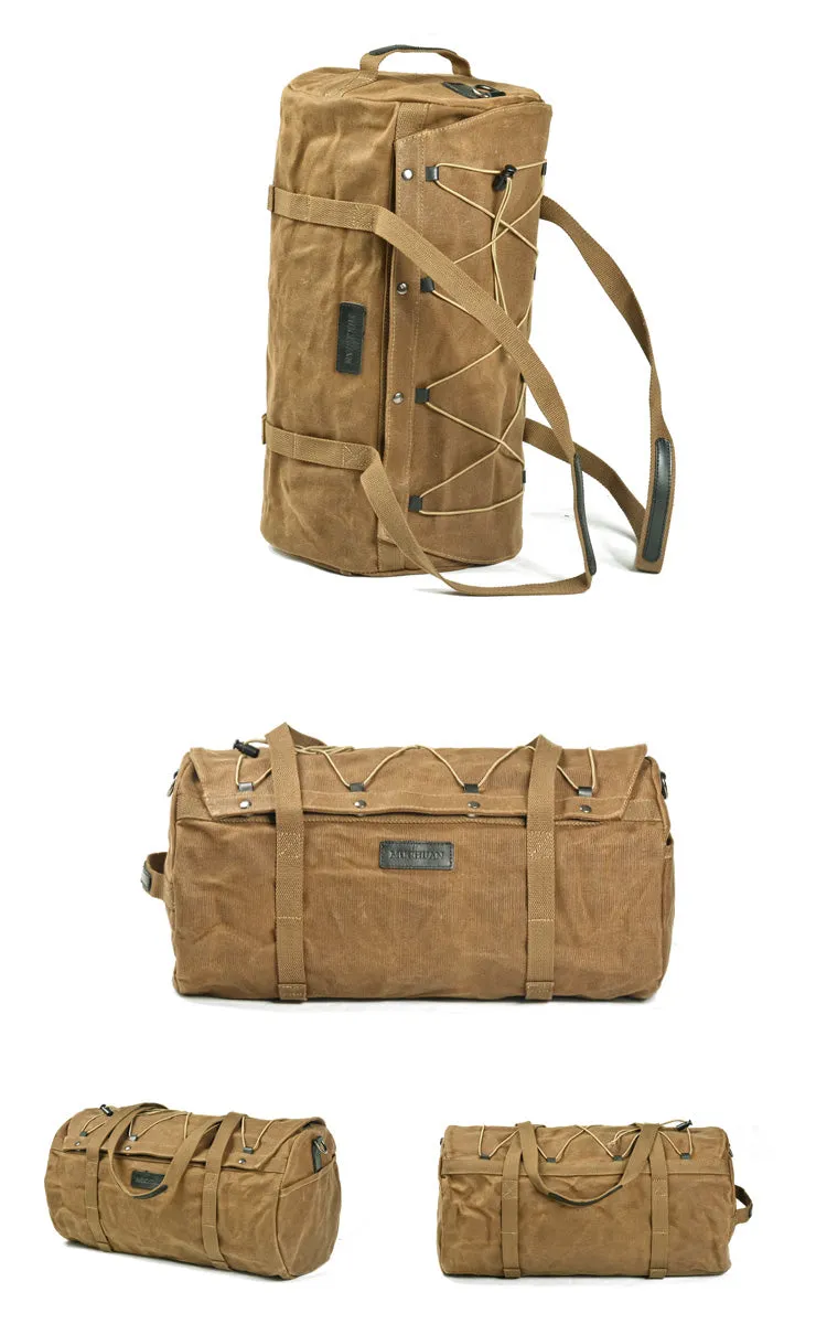 Waterproof Biker’s Canvas Tail Bag, Converts to Duffel Bag, One Size