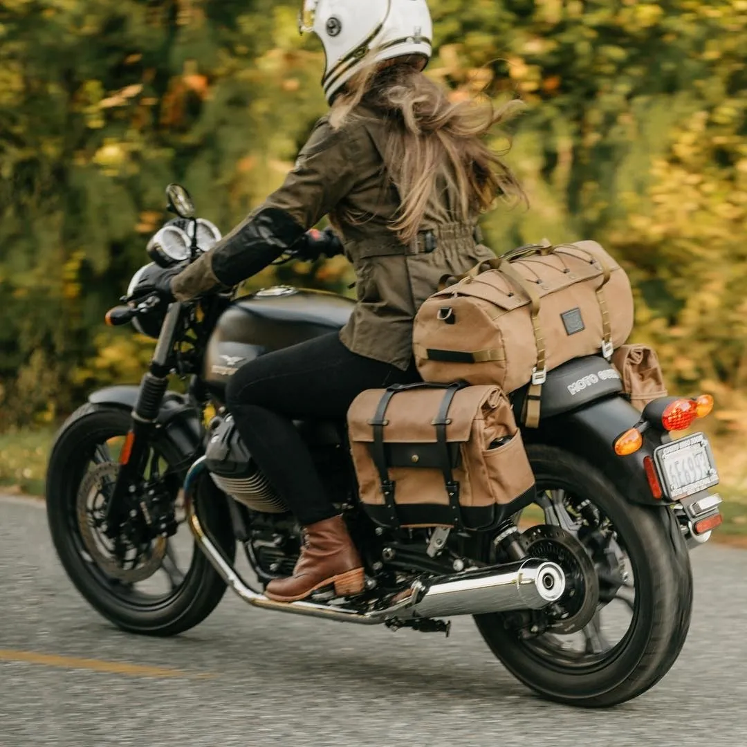 Waterproof Biker’s Canvas Tail Bag, Converts to Duffel Bag, One Size