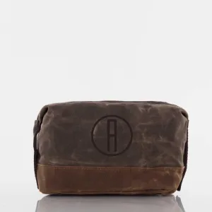 Waxed Cotton Dopp Kit