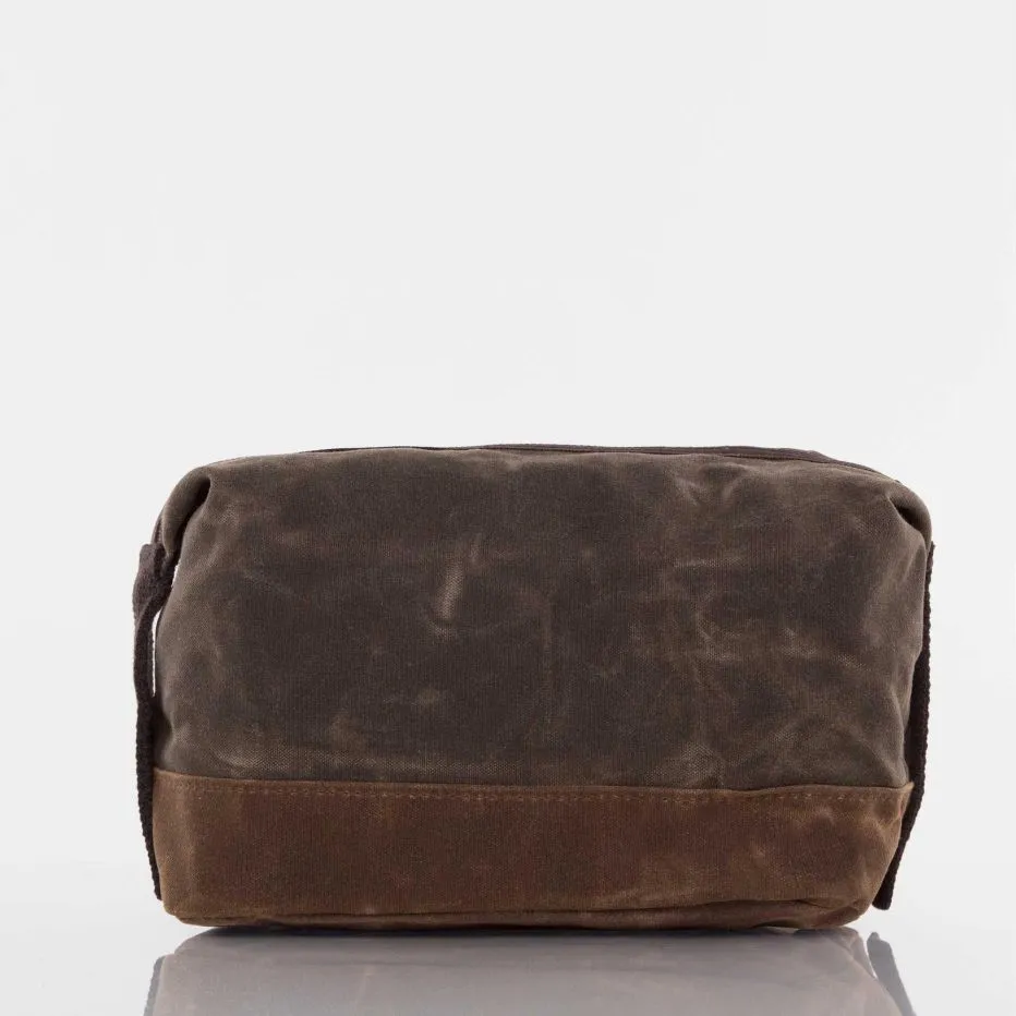 Waxed Cotton Dopp Kit