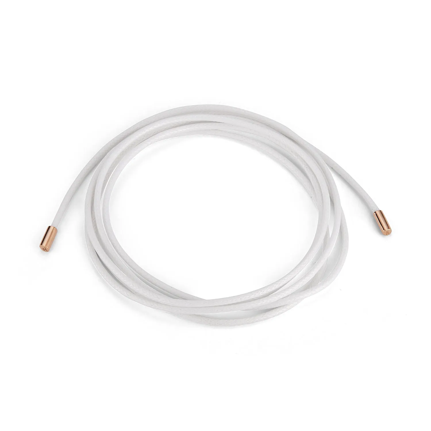 WAXED COTTON GREY, WHITE OR BLACK CORD WITH ROUND CAP