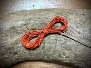 Waxed Irish Linen - Burnt Orange