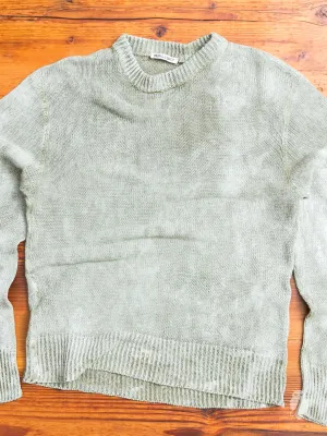Waxed Sweater in Military Linen