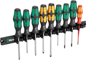 Wera 9650 Magnetic Rail, Kraftform Screwdriver Set, 9pc, 05051012001