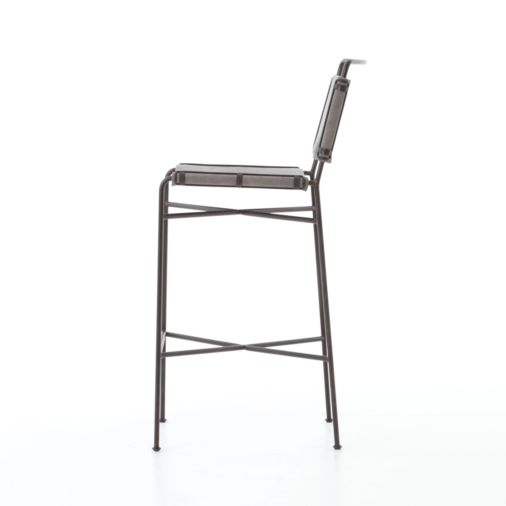 Wharton Counter Stool-Stonewash Grey