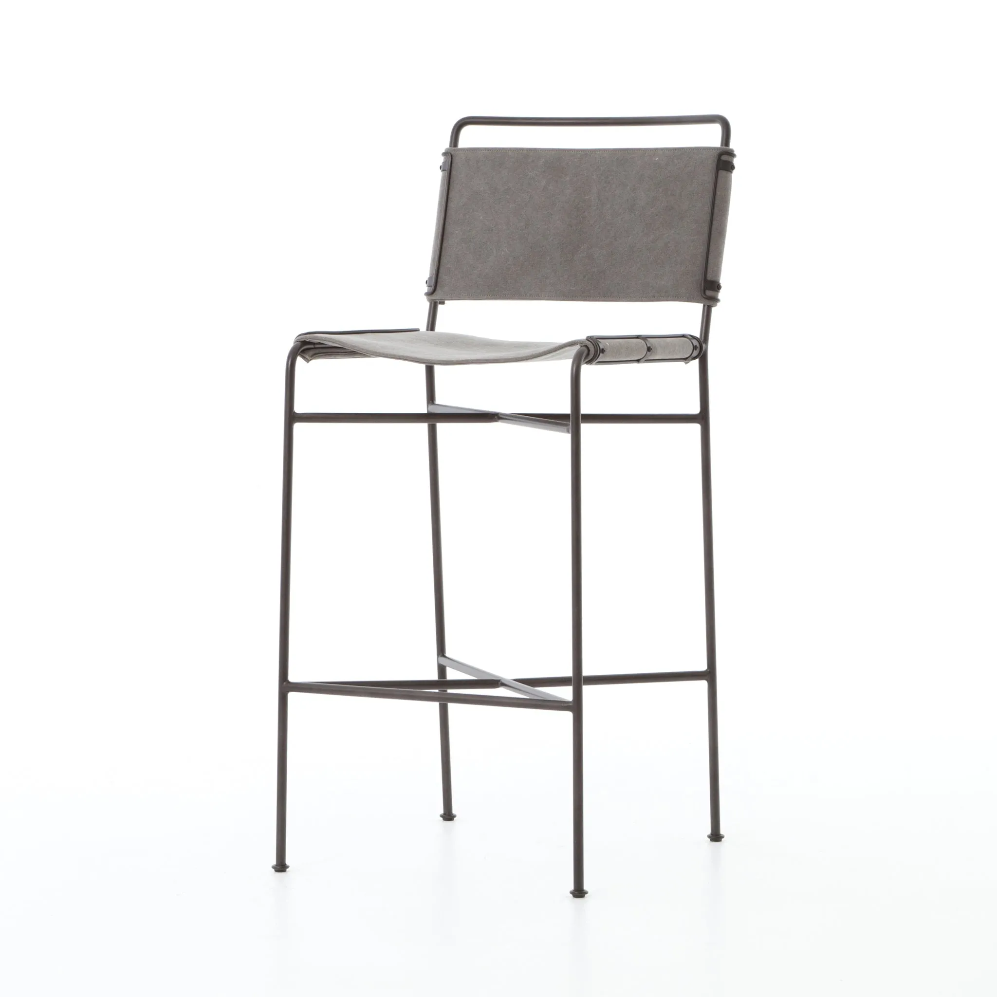 Wharton Counter Stool-Stonewash Grey