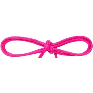 Wholesale Waxed Cotton Thin Round Dress Laces 1/8" - Hot Pink (12 Pair Pack) Shoelaces