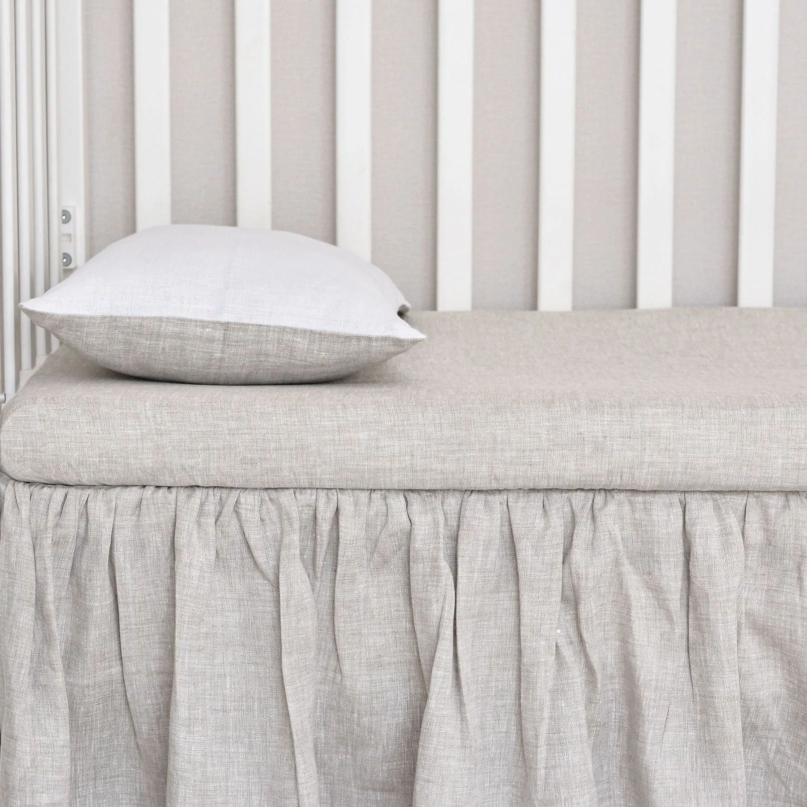 Wholesome Linen Organic Crib Mattress - Natural, Non-Toxic, Hypoallergenic | Fits Standard Cribs (Delta, Babyletto, Graco, IKEA, and More)