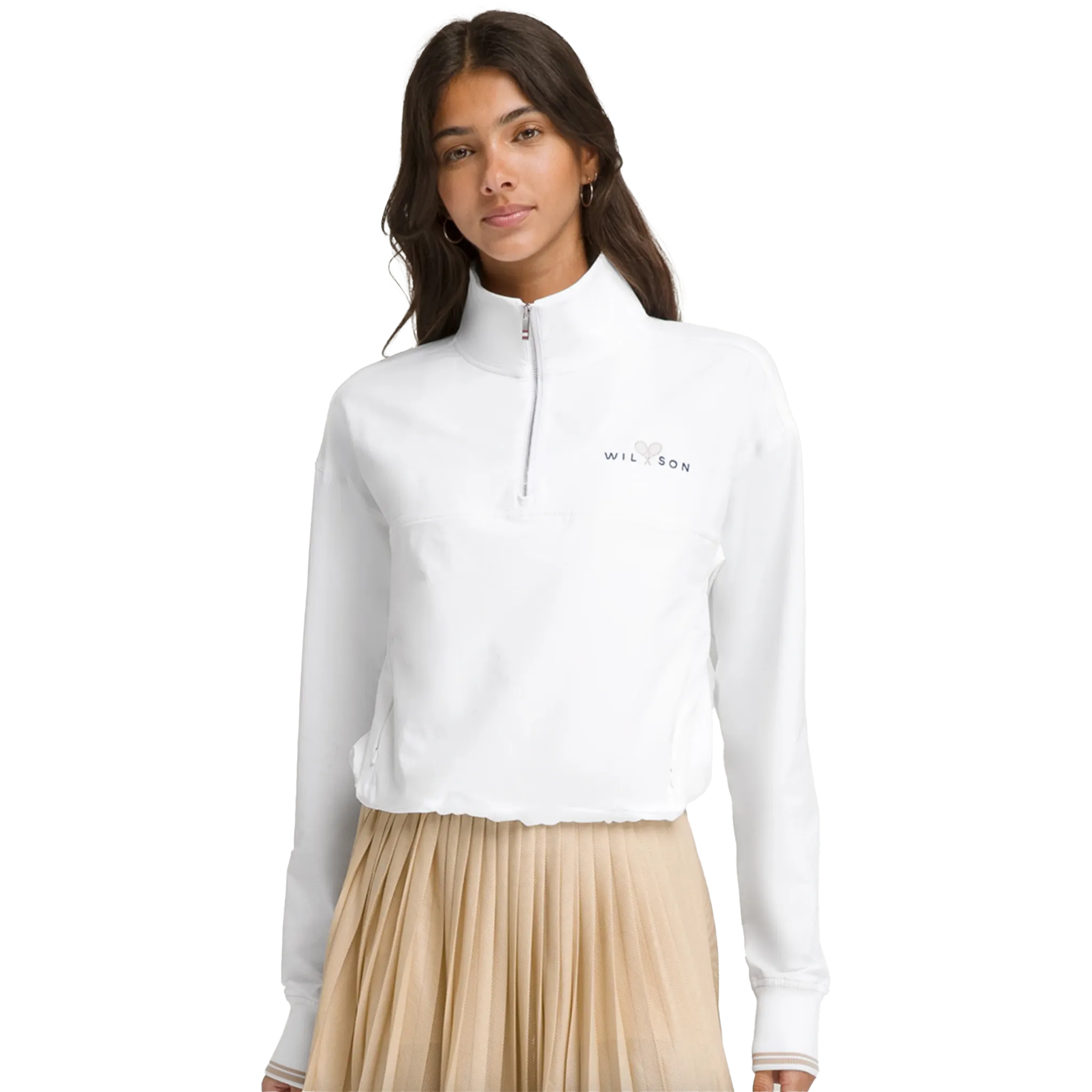 Wilson Davenport Woven Pop Over Women's White