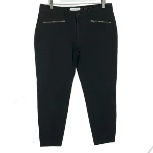 Womens Size 30 30x26 Kate Spade Broome Street Black Zip Pocket Ankle Jeans