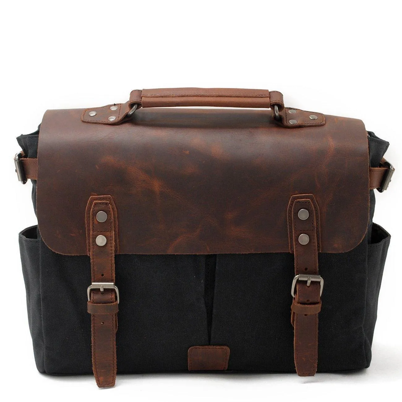 Woosir Waxed Canvas and Leather Waterproof Camera Bag