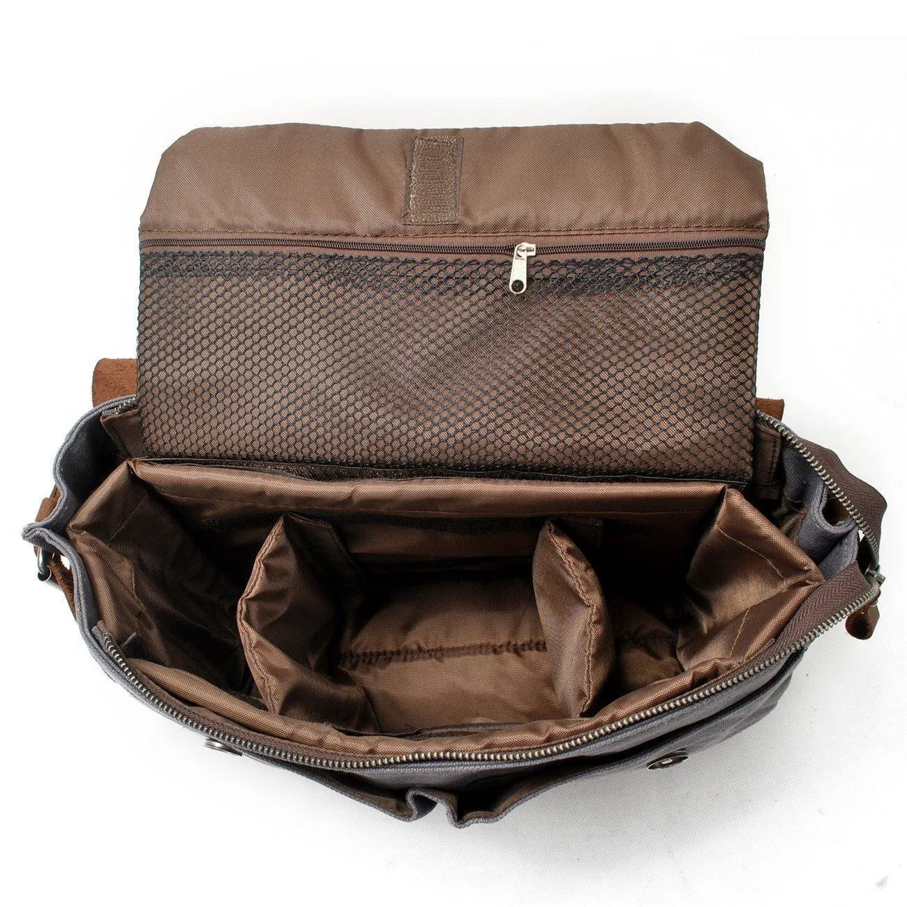Woosir Waxed Canvas and Leather Waterproof Camera Bag