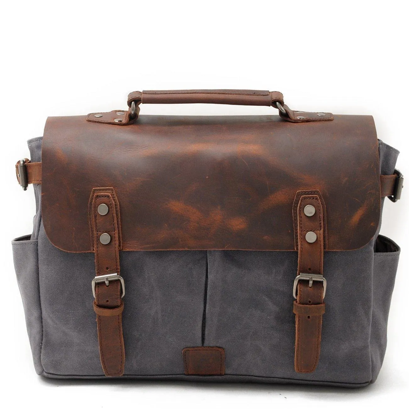 Woosir Waxed Canvas and Leather Waterproof Camera Bag
