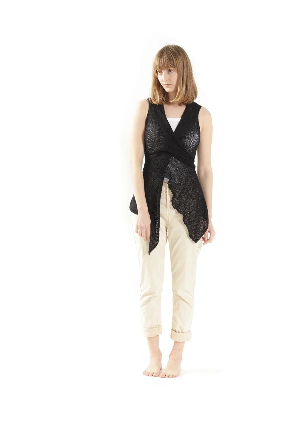 Wrap Vest - Black