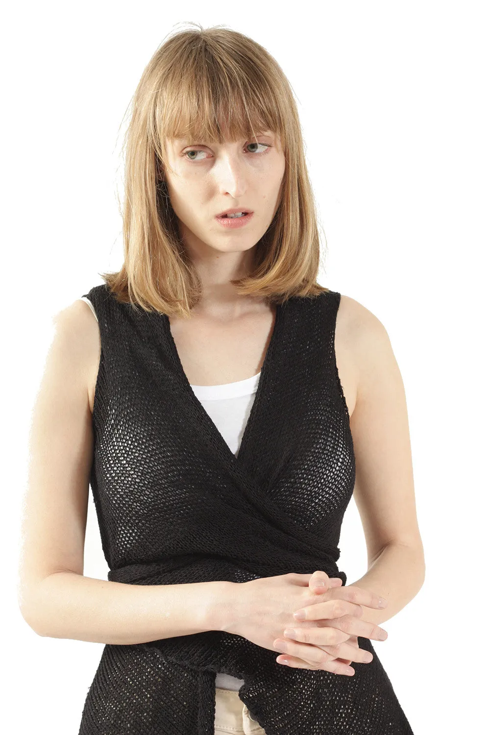 Wrap Vest - Black