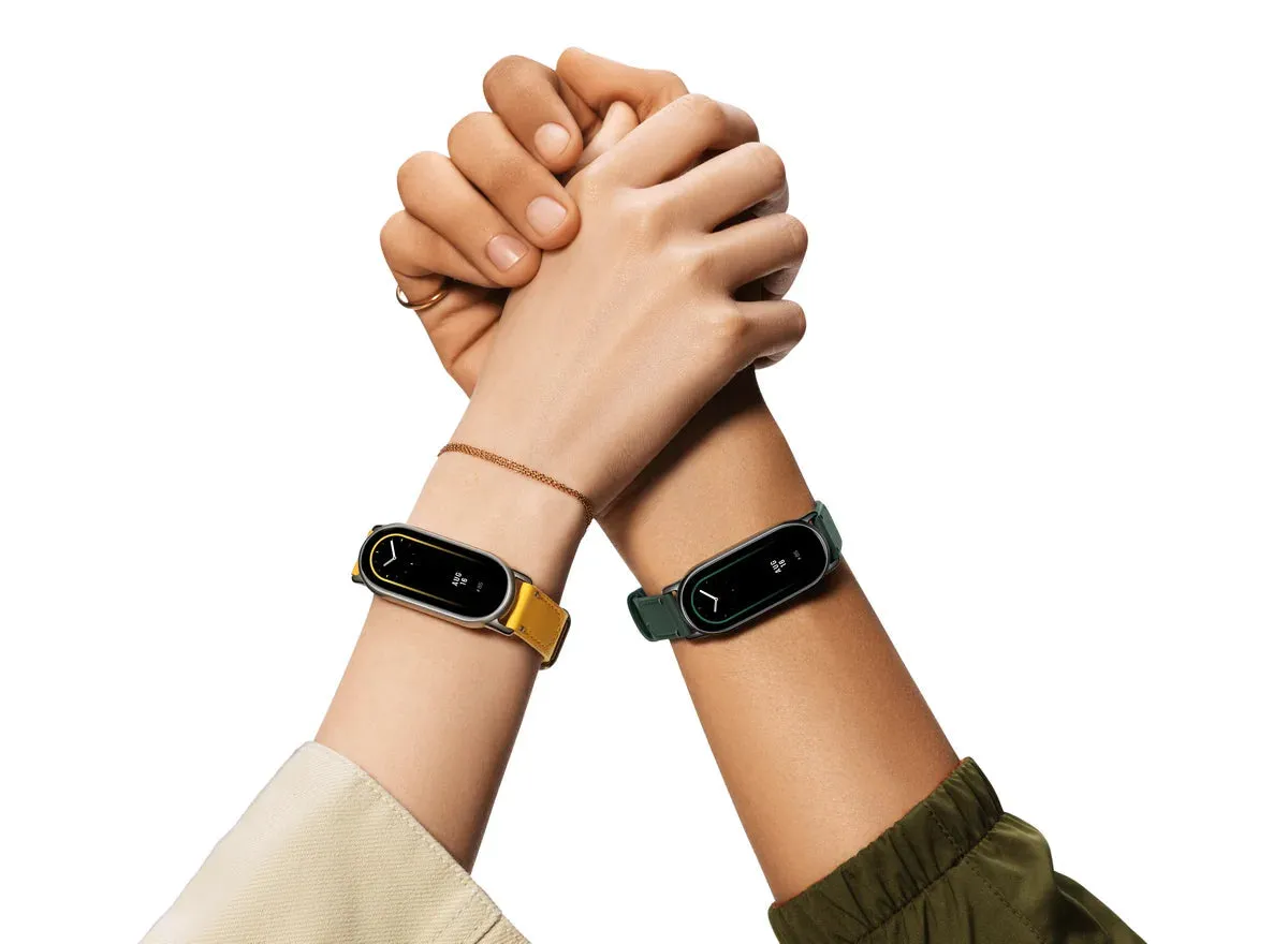 Xiaomi Mi Band 8 Nylon Braided   Leather Watch Replacement Band