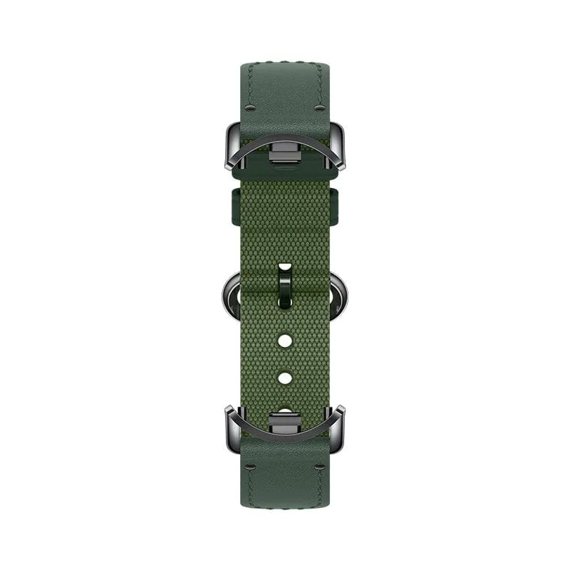 Xiaomi Mi Band 8 Nylon Braided   Leather Watch Replacement Band