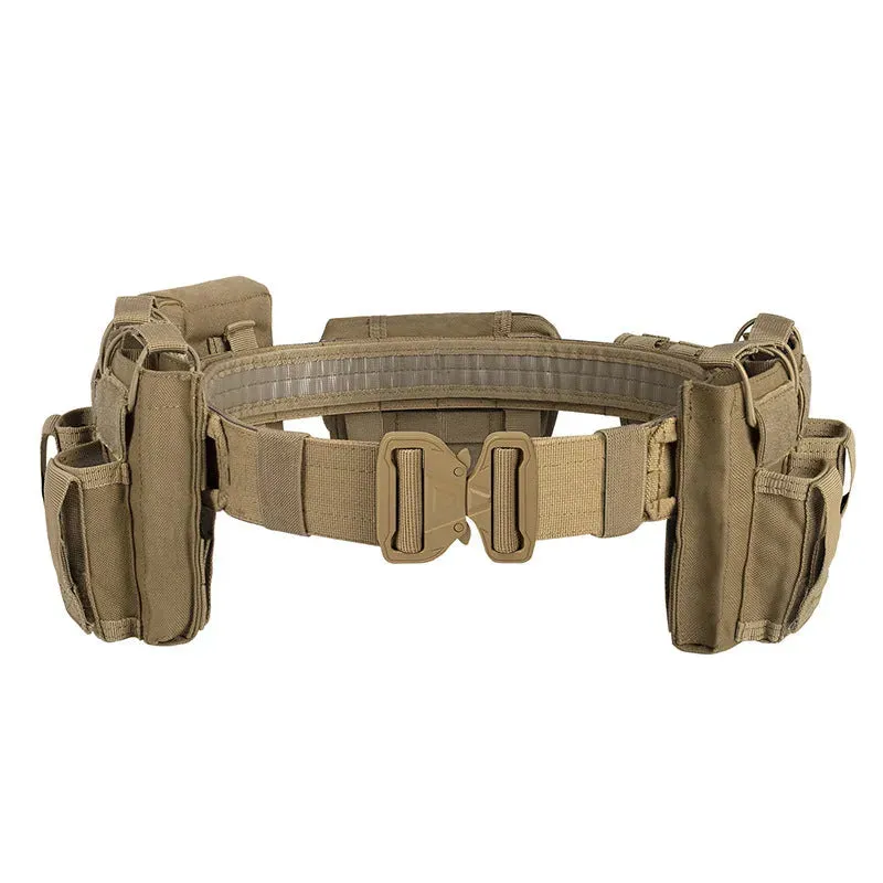 YD-2012 Yakeda Tactical Belt Outdoor Patrol Multifunctional 5-Piece Nylon Removable Adjustable Tactical Belt