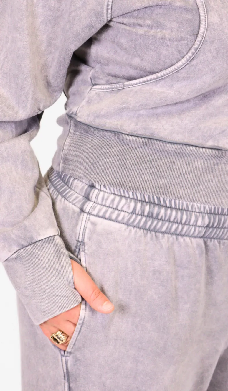 Zip-Up Hoodie Silver