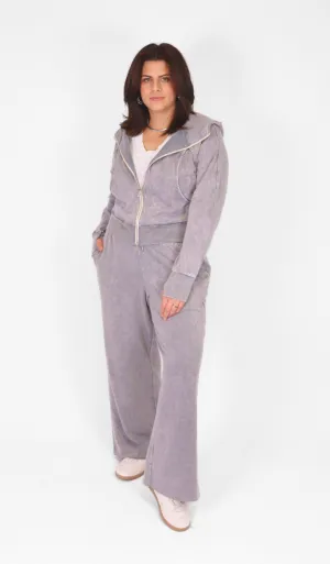 Zip-Up Hoodie Silver